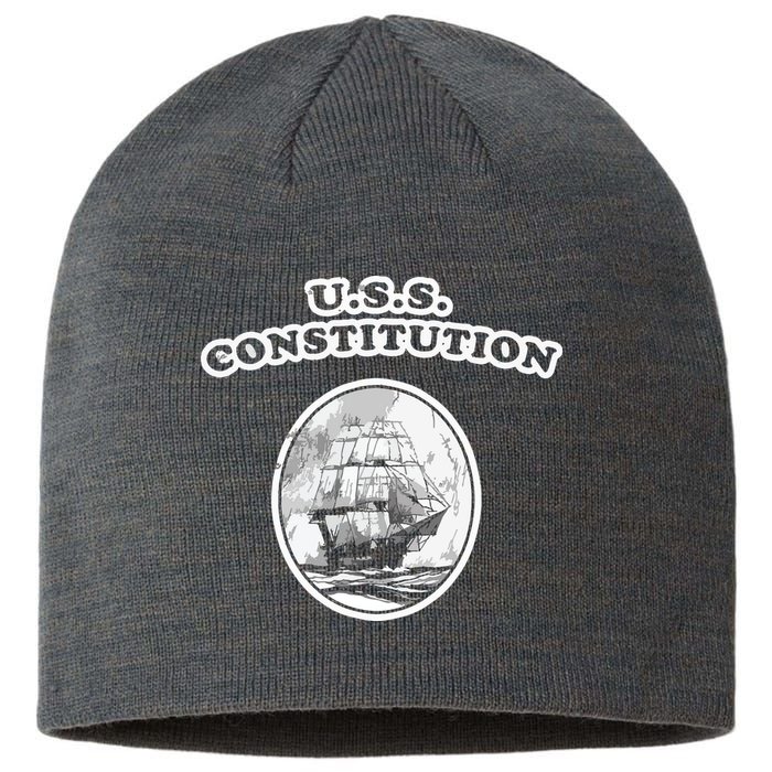 Retro USS Constitution By Turbo Volcano Sustainable Beanie