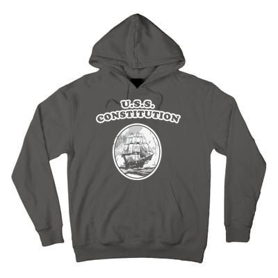 Retro USS Constitution By Turbo Volcano Tall Hoodie