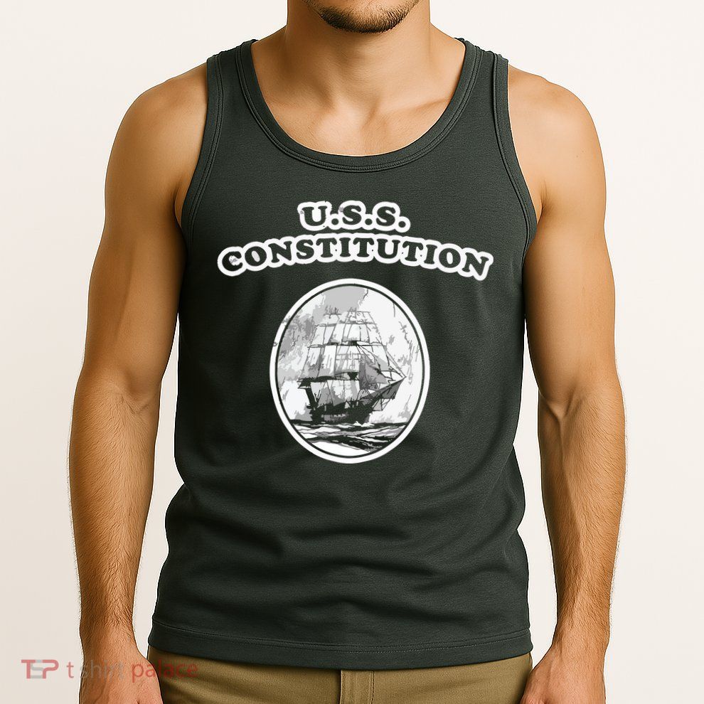 Retro USS Constitution By Turbo Volcano Tank Top