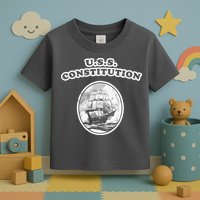 Retro USS Constitution By Turbo Volcano Toddler T-Shirt
