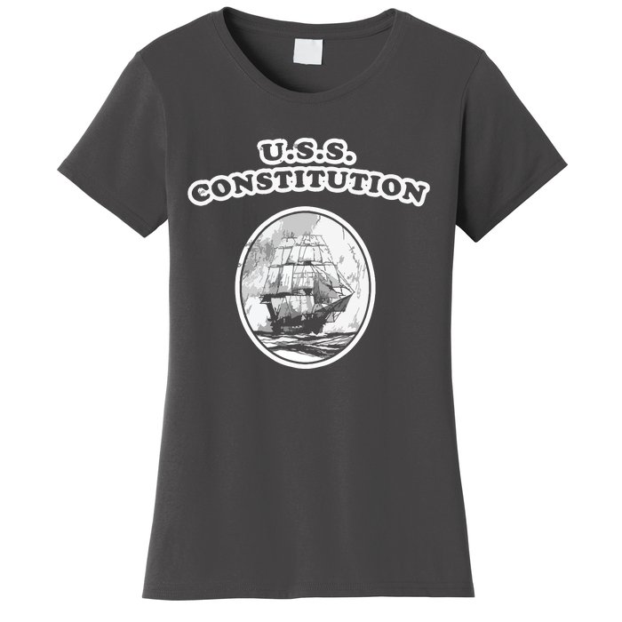 Retro USS Constitution By Turbo Volcano Women's T-Shirt