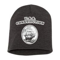 Retro USS Constitution By Turbo Volcano Short Acrylic Beanie