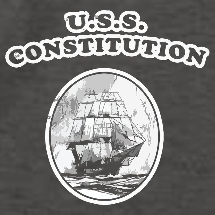 Retro USS Constitution By Turbo Volcano Vector Backpack