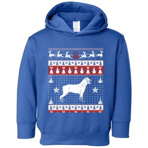 Rottweiler Ugly Christmas Sweater Xmas Gift Rottweiler Gift Toddler Hoodie