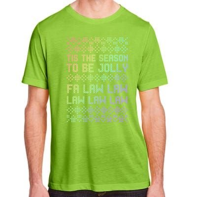 Rainbow Ugly Christmas Lawyer Funny Gift Holiday Adult ChromaSoft Performance T-Shirt