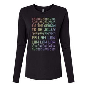 Rainbow Ugly Christmas Lawyer Funny Gift Holiday Womens Cotton Relaxed Long Sleeve T-Shirt