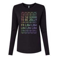 Rainbow Ugly Christmas Lawyer Funny Gift Holiday Womens Cotton Relaxed Long Sleeve T-Shirt