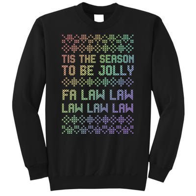 Rainbow Ugly Christmas Lawyer Funny Gift Holiday Sweatshirt