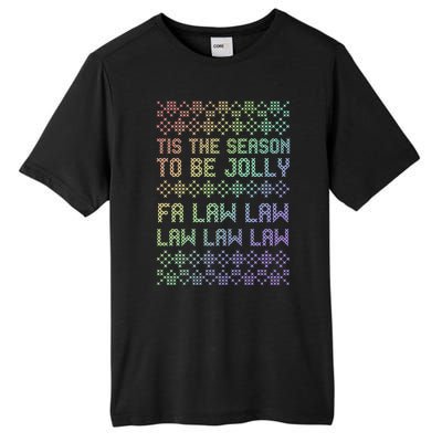 Rainbow Ugly Christmas Lawyer Funny Gift Holiday Tall Fusion ChromaSoft Performance T-Shirt