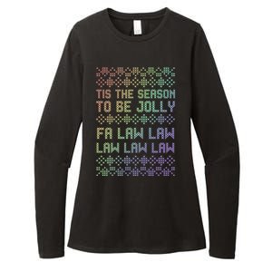 Rainbow Ugly Christmas Lawyer Funny Gift Holiday Womens CVC Long Sleeve Shirt