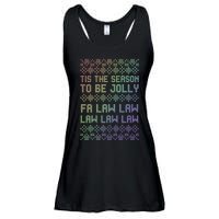 Rainbow Ugly Christmas Lawyer Funny Gift Holiday Ladies Essential Flowy Tank