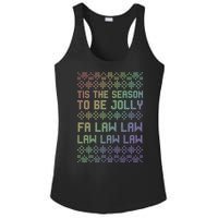 Rainbow Ugly Christmas Lawyer Funny Gift Holiday Ladies PosiCharge Competitor Racerback Tank