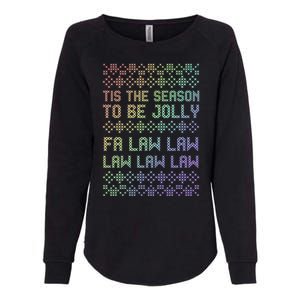 Rainbow Ugly Christmas Lawyer Funny Gift Holiday Womens California Wash Sweatshirt