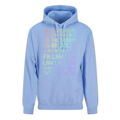 Rainbow Ugly Christmas Lawyer Funny Gift Holiday Unisex Surf Hoodie