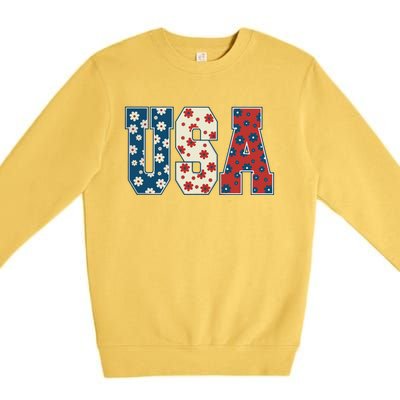 Retro Usa Comfort Colors Graphic Premium Crewneck Sweatshirt