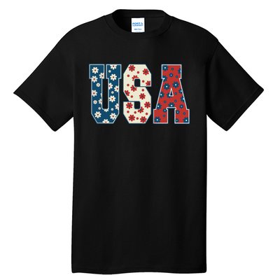 Retro Usa Comfort Colors Graphic Tall T-Shirt