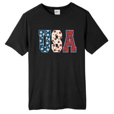 Retro Usa Comfort Colors Graphic Tall Fusion ChromaSoft Performance T-Shirt