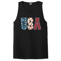 Retro Usa Comfort Colors Graphic PosiCharge Competitor Tank