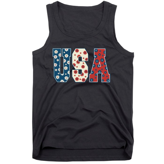 Retro Usa Comfort Colors Graphic Tank Top