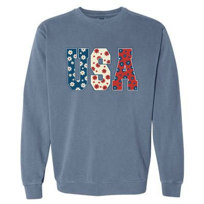 Retro Usa Comfort Colors Graphic Garment-Dyed Sweatshirt