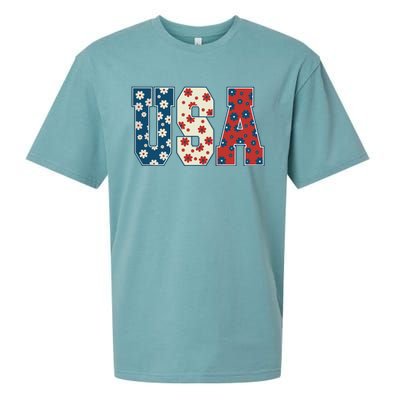 Retro Usa Comfort Colors Graphic Sueded Cloud Jersey T-Shirt