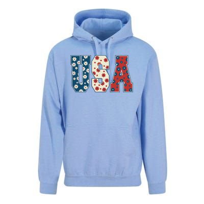 Retro Usa Comfort Colors Graphic Unisex Surf Hoodie