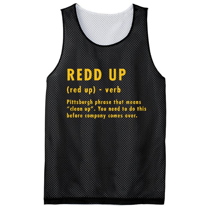 Redd Up Definition Pittsburgh Phrase That Means Mesh Reversible Basketball Jersey Tank