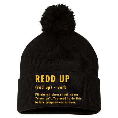 Redd Up Definition Pittsburgh Phrase That Means Pom Pom 12in Knit Beanie