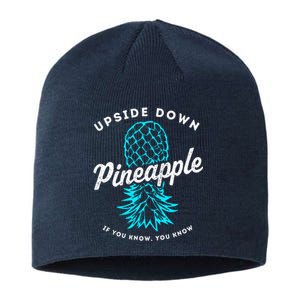 Retro Upside Down Pineapple Swinger Sustainable Beanie