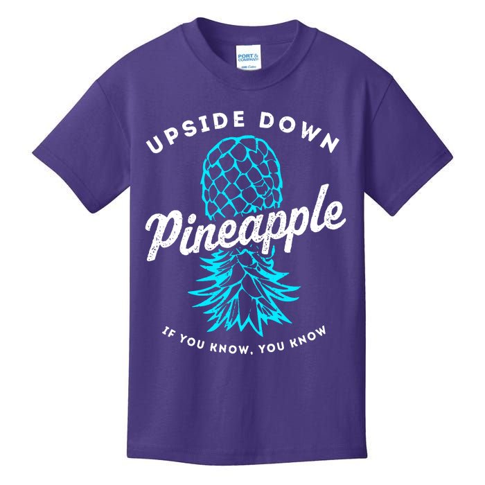 Retro Upside Down Pineapple Swinger Kids T-Shirt