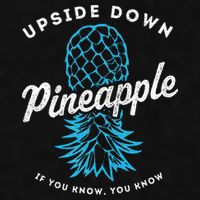Retro Upside Down Pineapple Swinger Ladies PosiCharge Tri-Blend Wicking Tank
