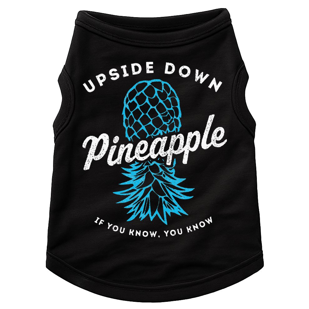 Retro Upside Down Pineapple Swinger Doggie Tank