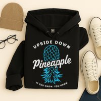 Retro Upside Down Pineapple Swinger Hoodie