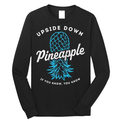 Retro Upside Down Pineapple Swinger Long Sleeve Shirt