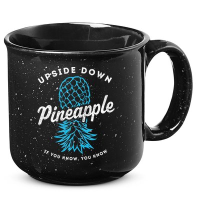 Retro Upside Down Pineapple Swinger 15oz Campfire Ceramic Mug