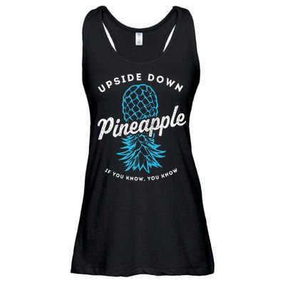 Retro Upside Down Pineapple Swinger Ladies Essential Flowy Tank