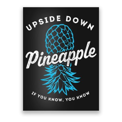 Retro Upside Down Pineapple Swinger Poster