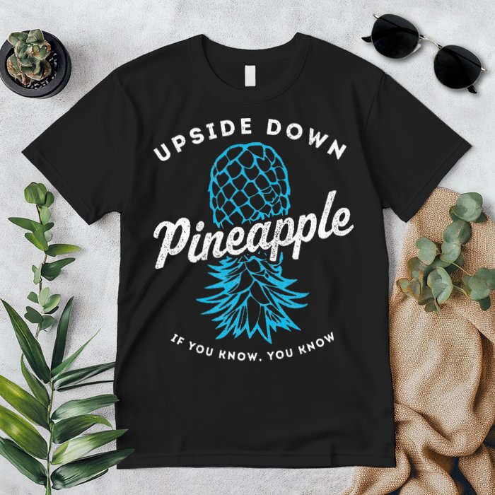 Retro Upside Down Pineapple Swinger Premium T-Shirt
