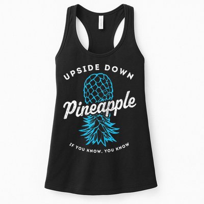 Retro Upside Down Pineapple Swinger Womens Tank Top