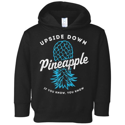 Retro Upside Down Pineapple Swinger Toddler Hoodie