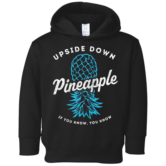Retro Upside Down Pineapple Swinger Toddler Hoodie