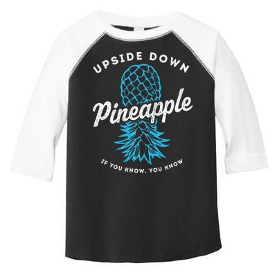 Retro Upside Down Pineapple Swinger Toddler Fine Jersey T-Shirt