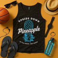 Retro Upside Down Pineapple Swinger Tank Top