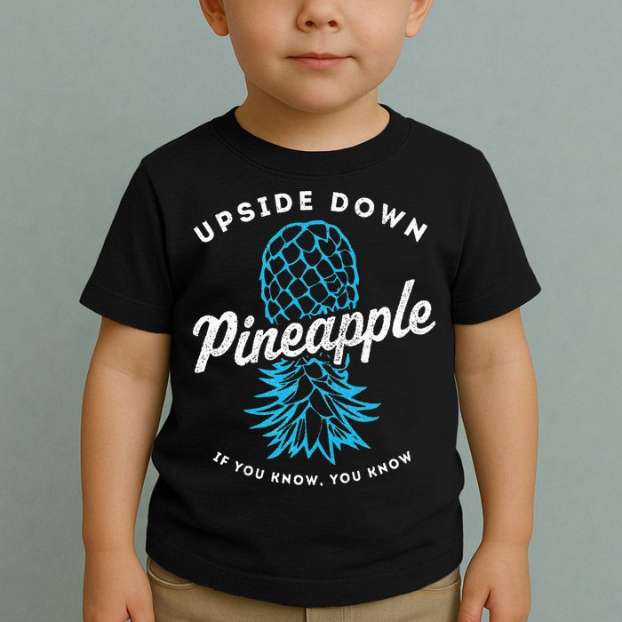 Retro Upside Down Pineapple Swinger Toddler T-Shirt