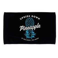 Retro Upside Down Pineapple Swinger Microfiber Hand Towel