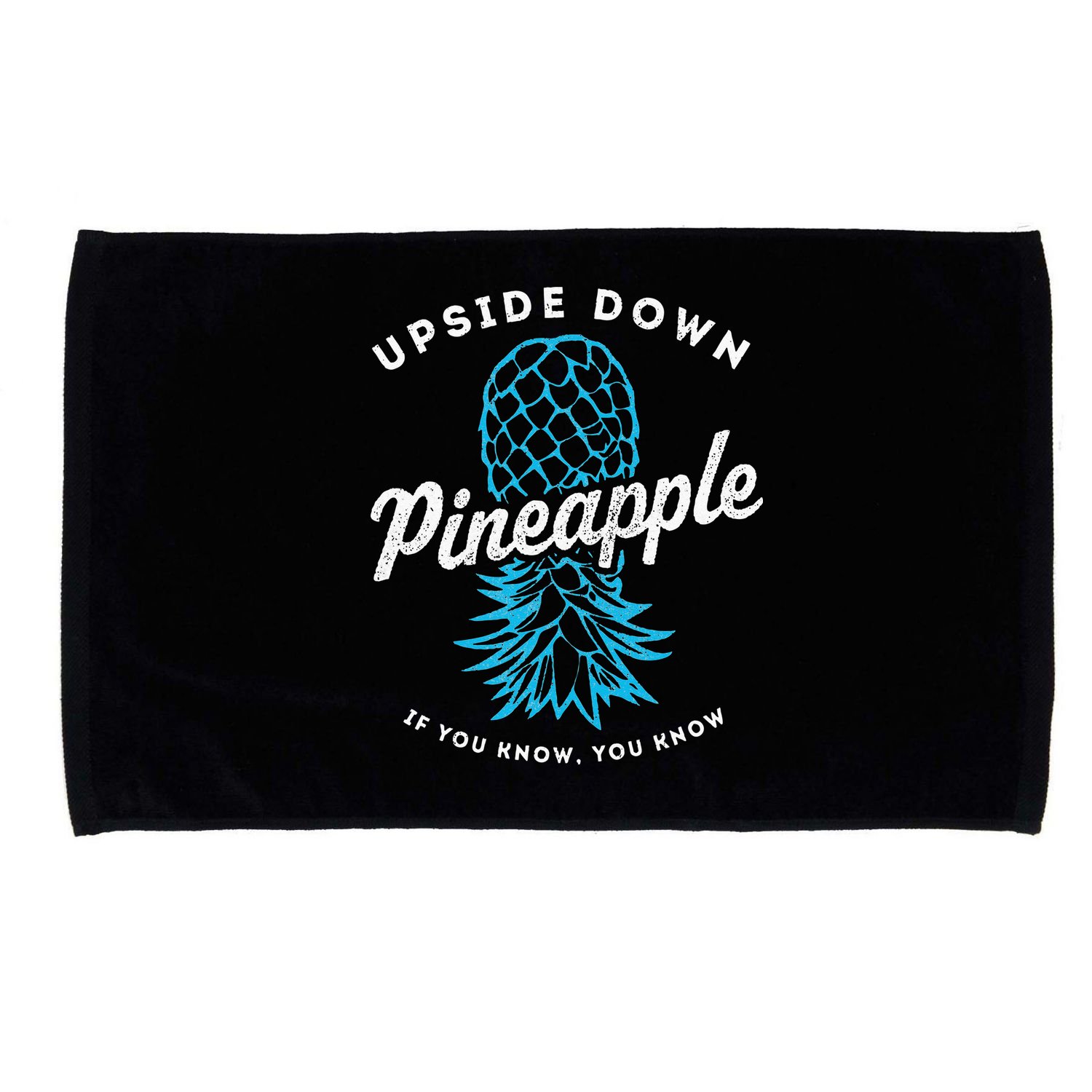 Retro Upside Down Pineapple Swinger Microfiber Hand Towel