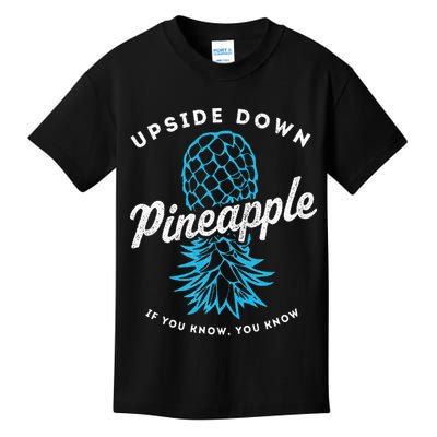 Retro Upside Down Pineapple Swinger Kids T-Shirt