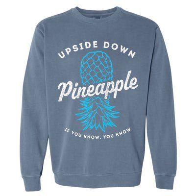 Retro Upside Down Pineapple Swinger Garment-Dyed Sweatshirt