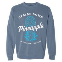 Retro Upside Down Pineapple Swinger Garment-Dyed Sweatshirt