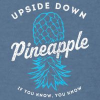 Retro Upside Down Pineapple Swinger Garment-Dyed Sweatshirt